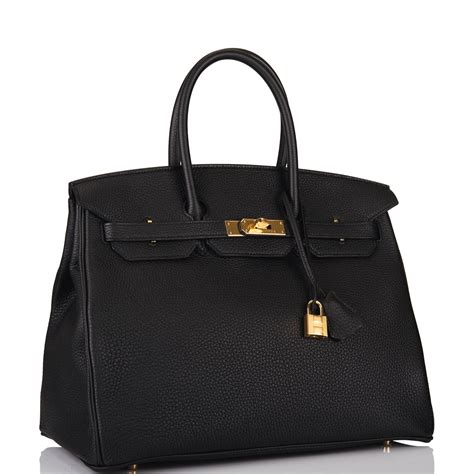 hermes birkin 35 togo leather black|hermes birkin 35 gold.